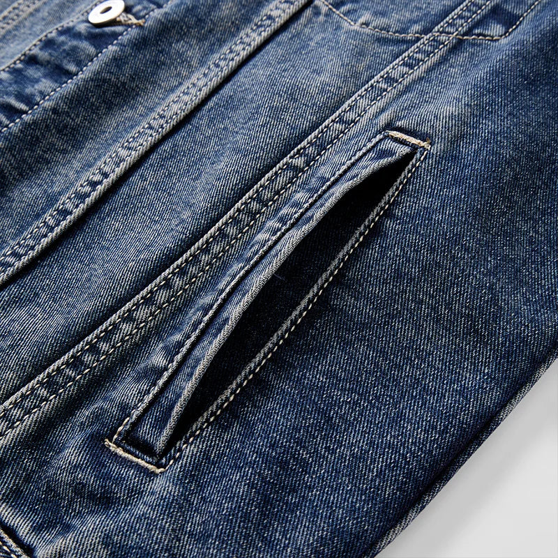 Washed Heavyweight Denim Jacket – Vintage Workwear