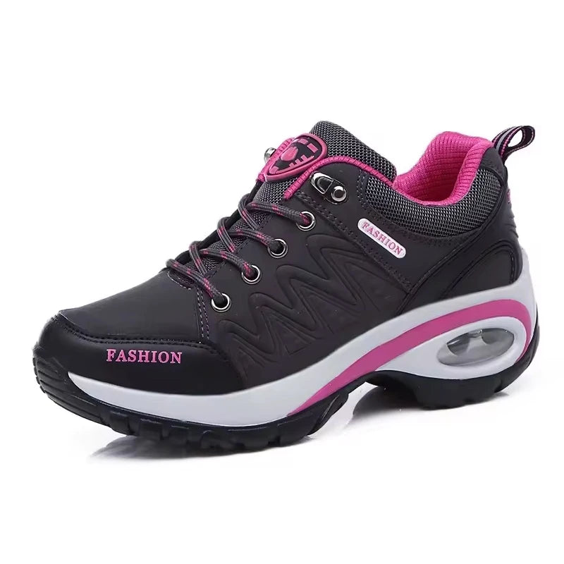 SALUDAS women casual sneakers Non-slip thick-soled height-enhancing casual running shoes light walking sheos