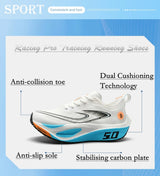 Men's Lightweight Breathable Mesh Training Running Shoes - Non-Slip, Casual Athletic Sneakers for Outdoor Sports & Jogging