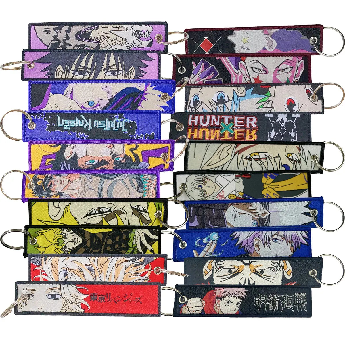One Piece Anime Embroidered Lanyard & Keychain