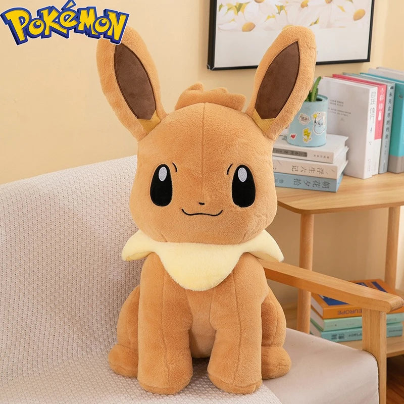 45/55/75CM Big Size Pokemon Eevee Plushies Kawaii Cartoon Anime Plush Soft Pillow Doll Stuffed Plushies Cute Room Ornament Gift