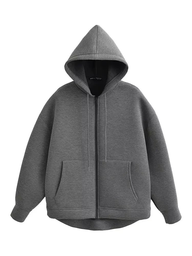 Women’s Casual Relaxed-Fit Hooded Jacket