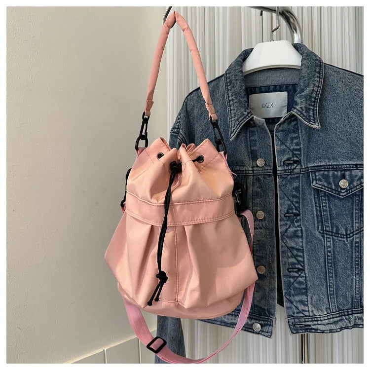 Fashionable Crossbody Bags for Women Shoulder Bag Large Capacity Oxford Women Bucket Bag Purse and Handbags