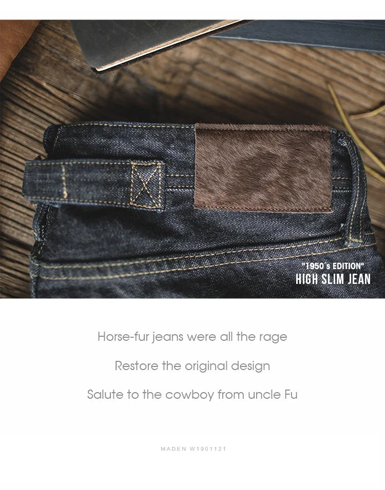 MADEN 14oz Selvedge Raw Denim Jeans – Heritage Straight Fit