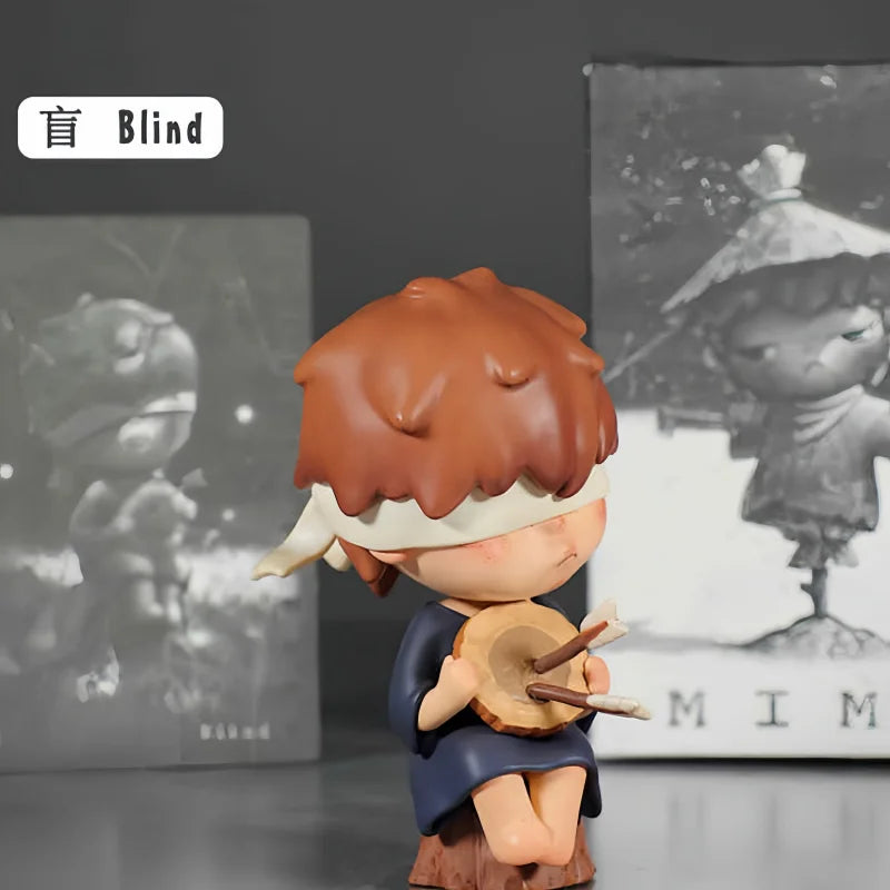 POP MART Hirono The Mime Series Figure Anime Cartoon Action Figurine Blind Box Toys Doll Cute Mysterious Box Birthday Boys Gifts