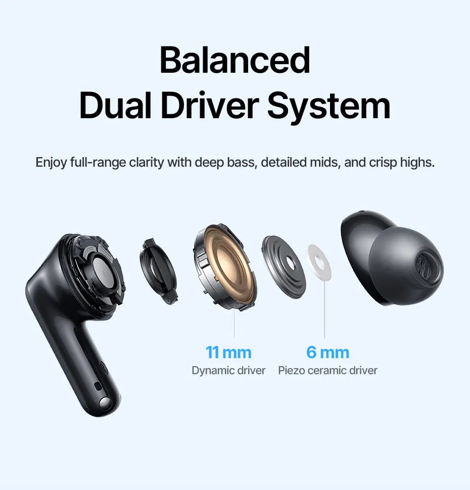 Baseus Bass EP10 Ultra Wireless Earbuds with ANC