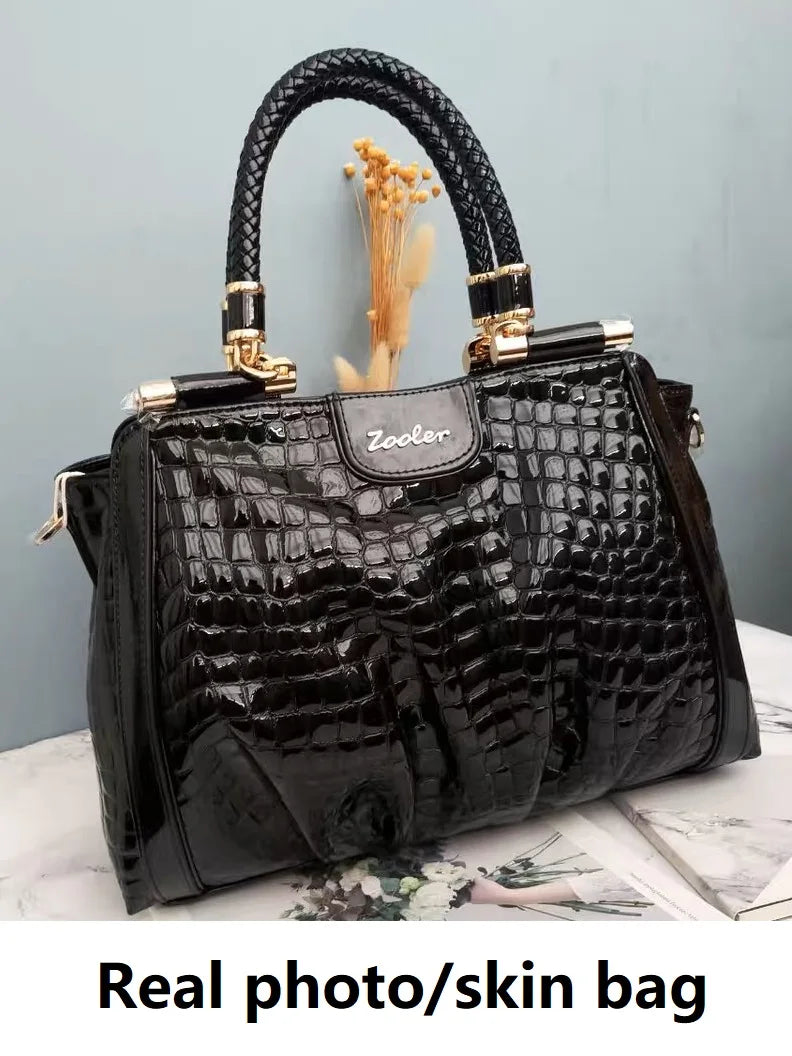 Hot Cow Skin Bag！ZOOLER Handmade Full Real Cow Leather Handbags Soft Skin Genuine Leather Bag Costly Women Fashion Bags #QS220