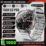 2026 Military Tank X3 Smart Watch | 1000mAh | AMOLED