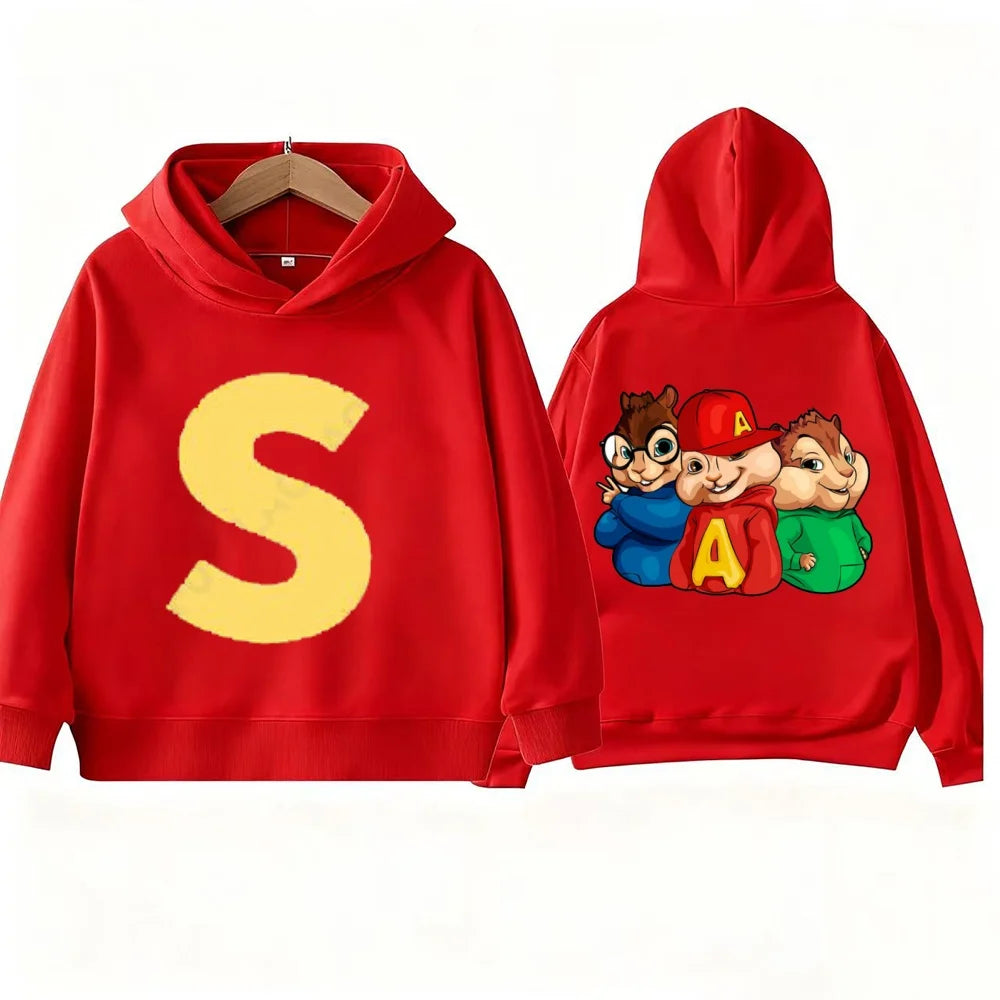 Kids' Alvin Chipmunk Print Hoodie