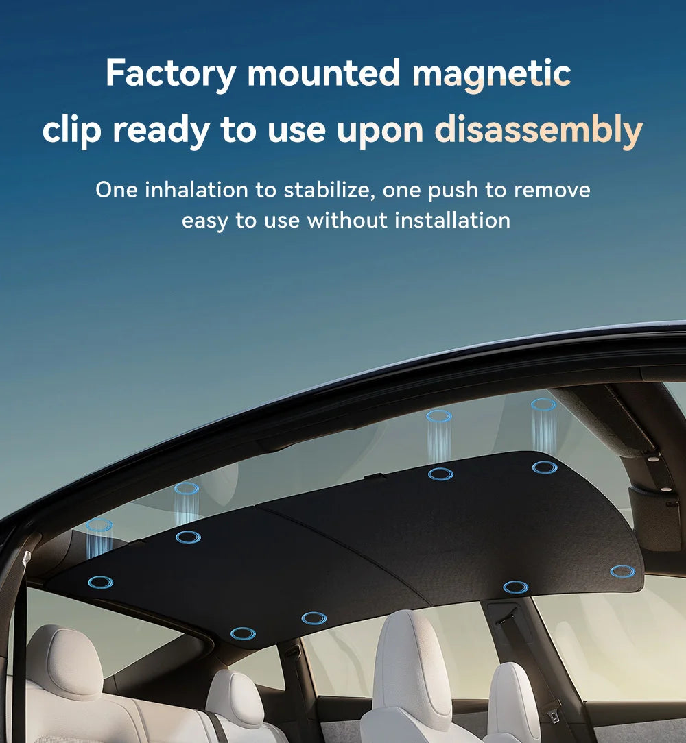 Tesla Model 3/Y Graphene Honeycomb Roof Sunshade Set
