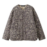 Casual Full-Zip Cotton Jacket – Autumn/Winter Fashion Coat with Curled Edge