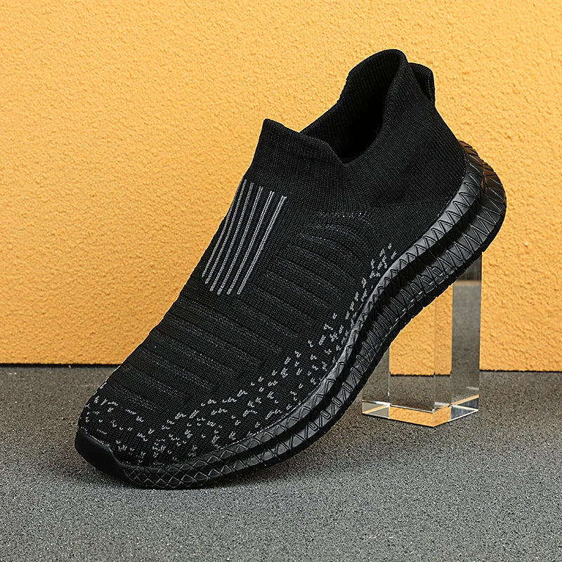 Men's Slip-On Casual Sneakers — Breathable Mesh, Lightweight, Anti-Slip