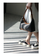 New Arrival Underarm Bag Women Genuine Leather Crossbody Bag Fashion Female Nylon Handbag Luxury Messenger Purses