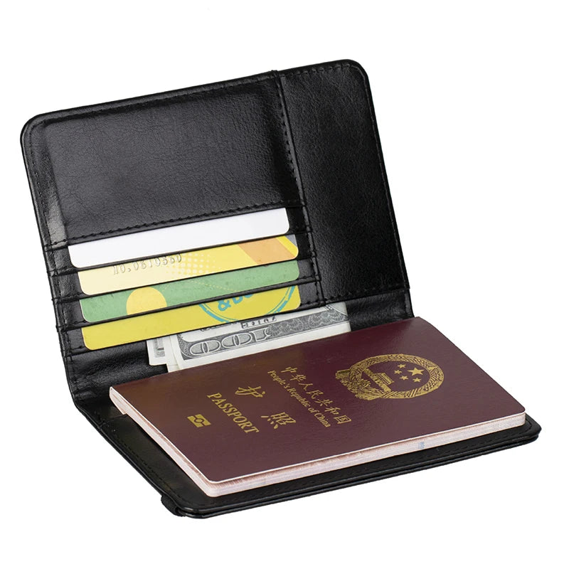 USA Passport Cover PU Leather, Personalized American Passport Holder for Men & Women, US Travel Document Case