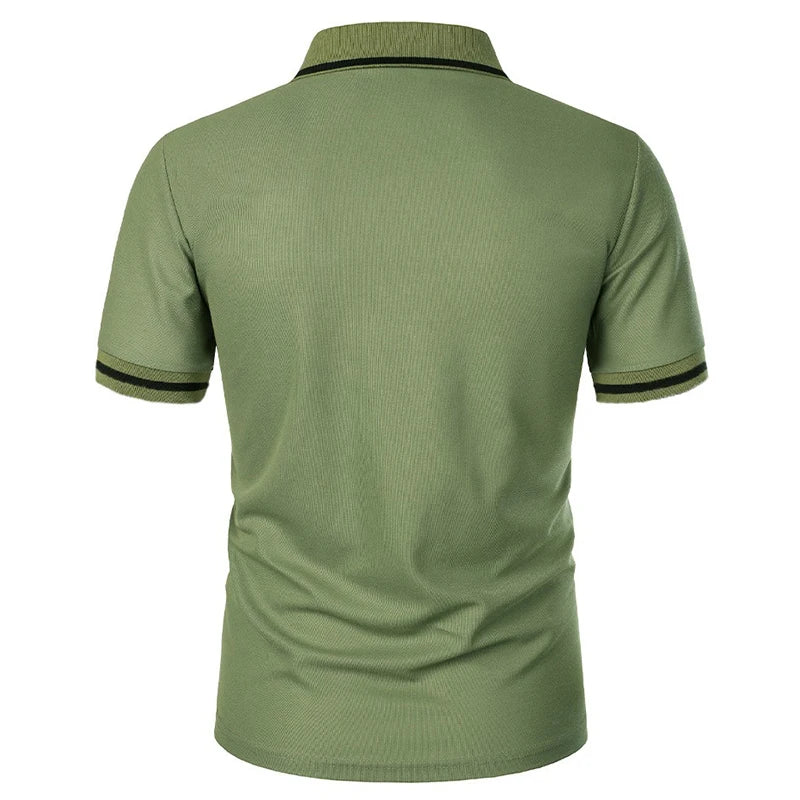 Men's Short Sleeve Knit Polo Shirt