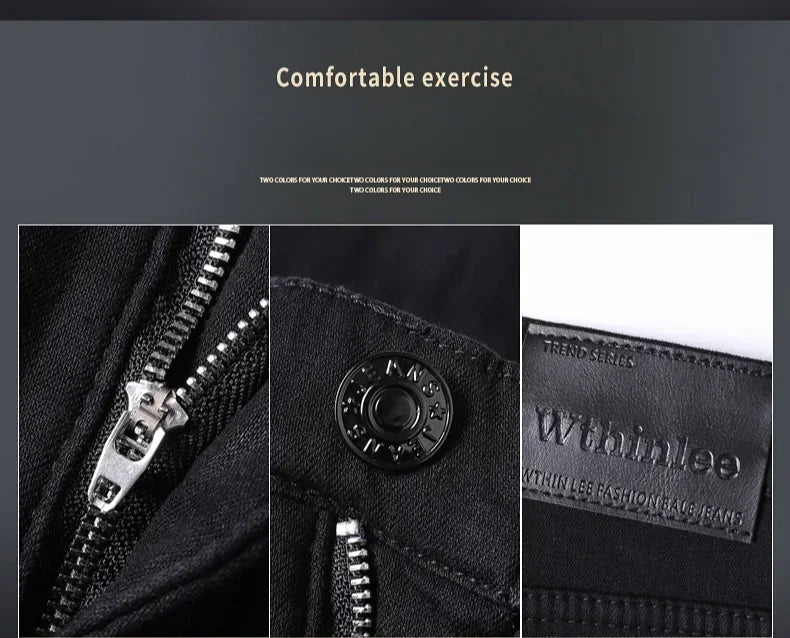 Men’s Fleece-Lined Straight-Leg Stretch Jeans