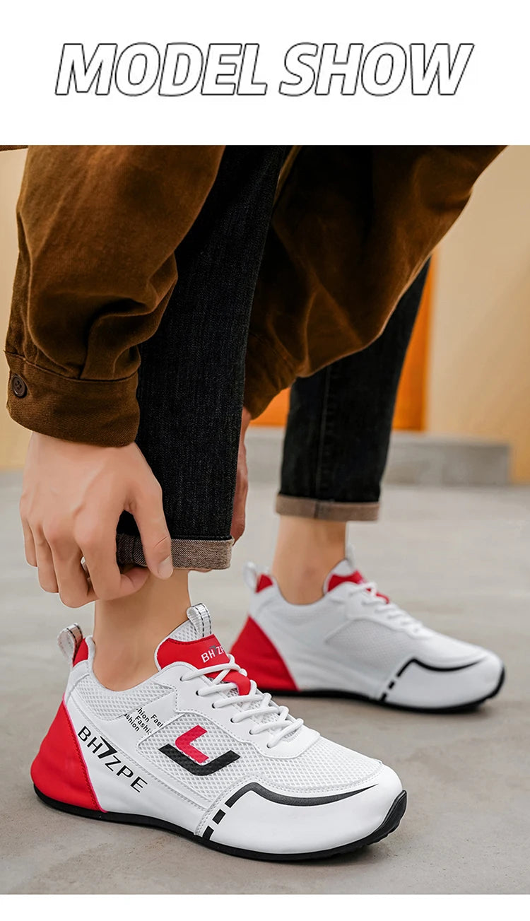 Men's Breathable Colorblock Low-Top Sneakers