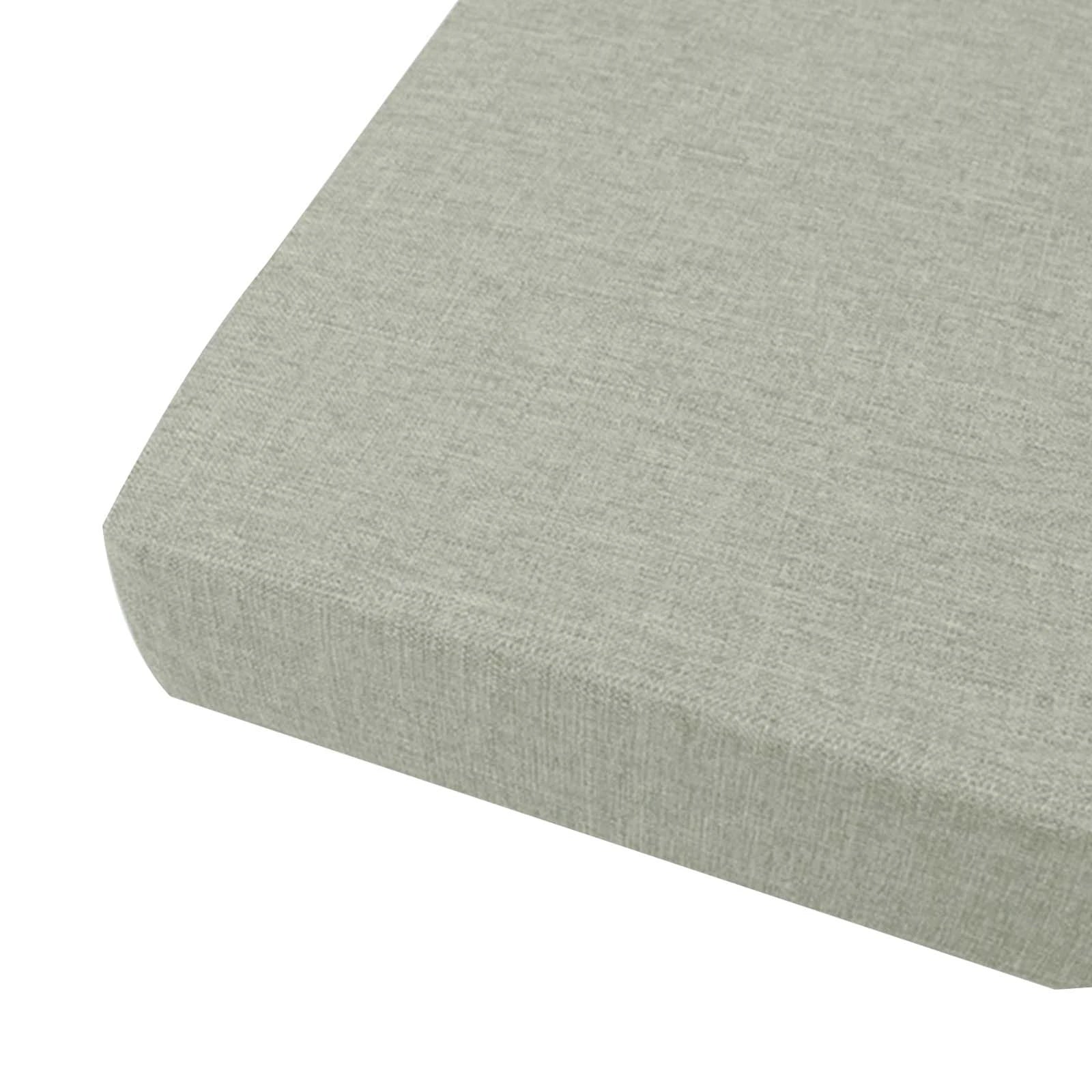 Linen Seat & Window Cushion with Zipper | Custom Sizes