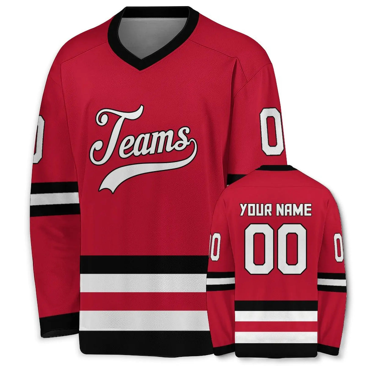 Custom Hockey Jersey with Personalized Name & Number
