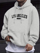 Men's Los Angeles Print Drawstring Hoodie
