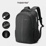 Tigernu Travel Backpacks 14-15.6-17'' Laptop Backpack For Men TSA Anti Theft Backpack Nylon Backpacks Bag For Schoolbag Knapsack