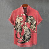 Men’s Japanese Animal Graphic Hawaiian Shirt