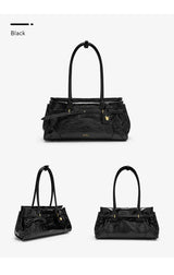 Bafelli Saffiano Leather Crossbody Tote with Chain Strap