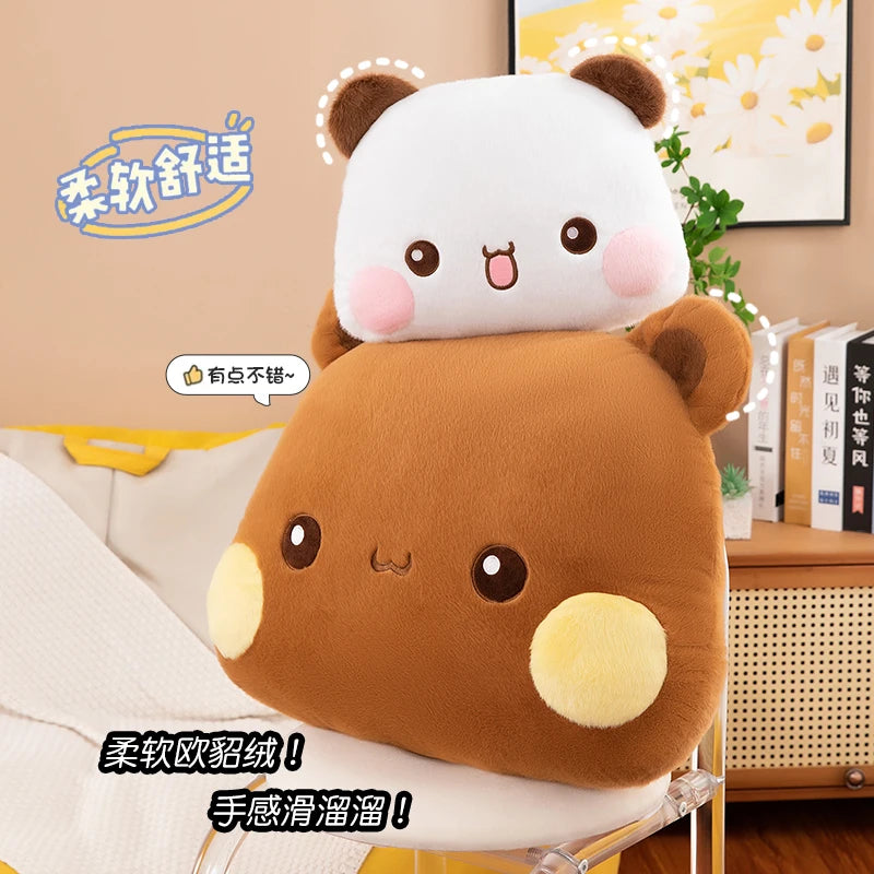 Hot 35/60/80cm Kawaii Bubu Dudu Panda Mitao Cat Plush Doll Plush Pillows Couple Gifts Cushions Cute Dolls For Girl And Boy Gift