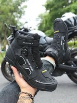 Motorcycle Riding Men Boots Waterproof Motocross Cycling Shoes Off-Road Motorbike Racing Anti-drop Breathable Equipment Sof