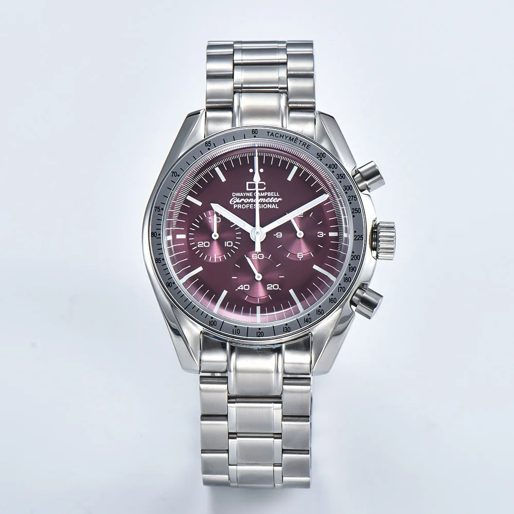VK63 Chronograph Men's Watch | Panda Dial | 100M Water Resistant