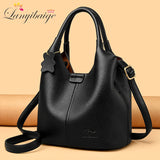 Brand High Quality Soft Leather Large Capacity Top-handle Bags Female Handbags Women Shoulder Crossbody Totes Messanger Bag Sac
