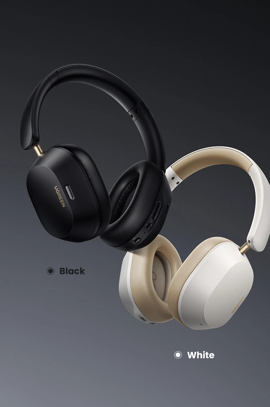 Choice Wireless Bluetooth Headphones 43dB Hybrid Active Noise Cancellation Hi-Res LDAC 75H Spatial Audio Headset Earphones