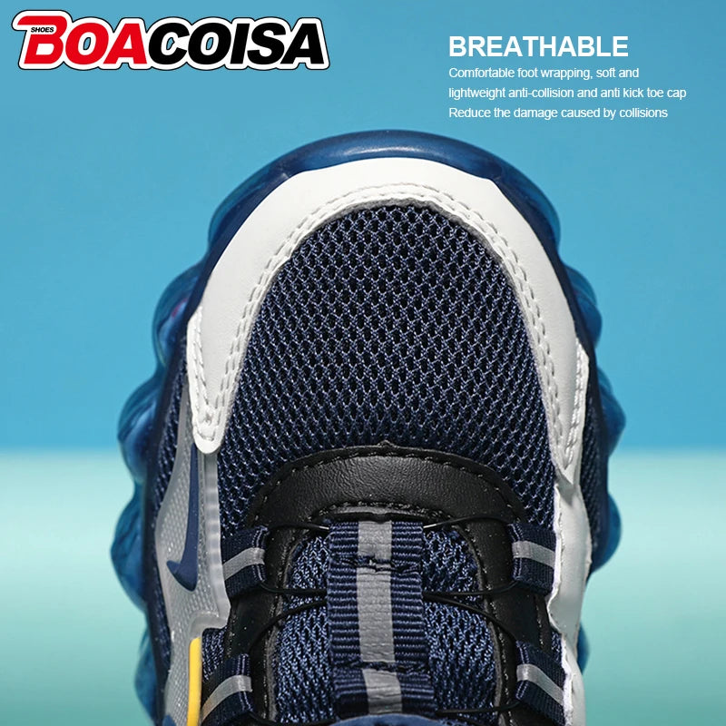 Kids' Lightweight Mesh Running Sneakers