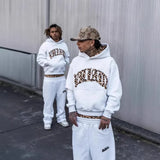 Men's Leopard Print Hoodie & Pants Set