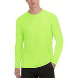 Nheals UPF 50+ Long Sleeve T-shirt Men's UV Sun Protection Quick Dry Breathable Sunscreen T-shirt Hiking Fish Performance Tops