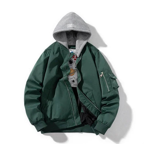 Hooded Bomber Pilot Jacket