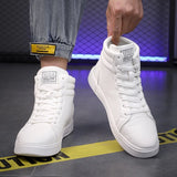 2026 Spring Fashion Red Men's Sneakers High Top Skateboarding Shoes for Men Women Comfortable Unisex Leather Sneakers Size 35-46