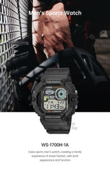 Casio WS-1700H Men’s Digital Sports Watch | 100M Water Resistant
