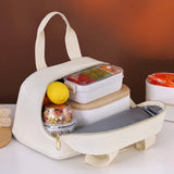Portable Lunch Bag for OL Women Thermal Insulated Lunch Box Tote Cooler Handbag Waterproof Bento Pouch Office Food Shoulder Bags