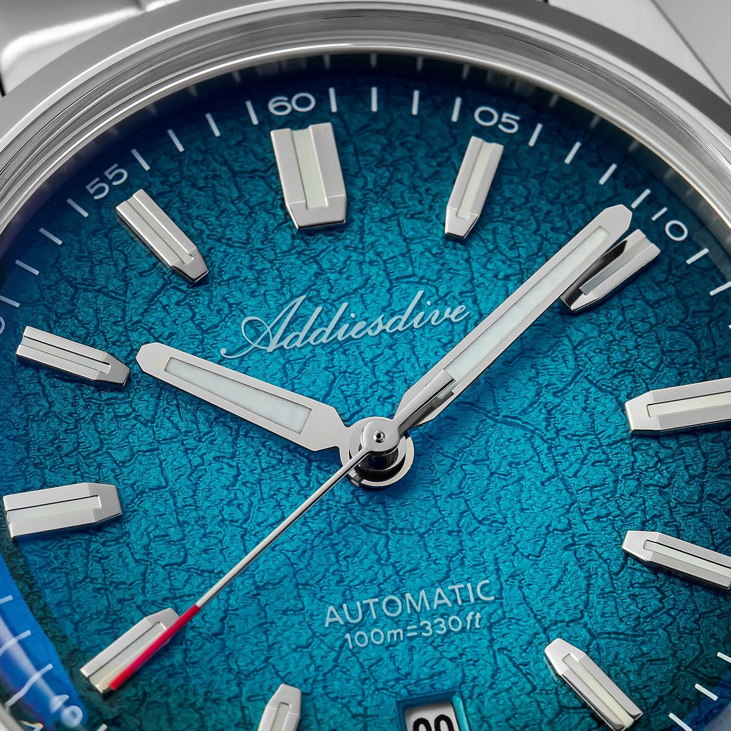 ADDIESDIVE Gradient Diver Watches for Men K1 Mineral Glass Stainless Steel Waterproof Automatic Mechanical Watches AD2531 Luxury