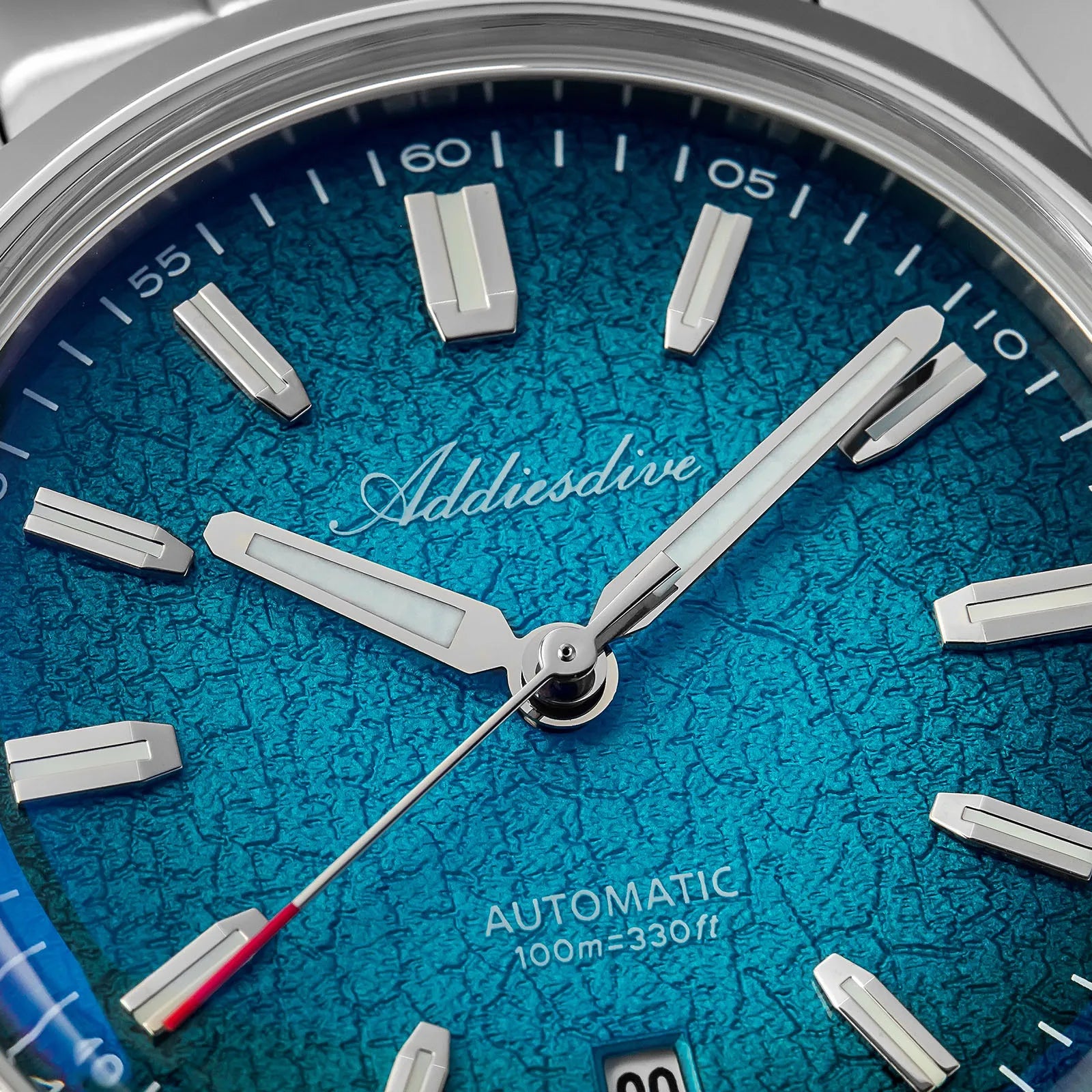 ADDIESDIVE Gradient Diver Watches for Men K1 Mineral Glass Stainless Steel Waterproof Automatic Mechanical Watches AD2531 Luxury