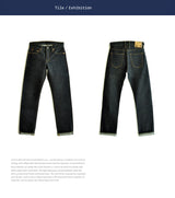 Saucezhan 316XX-18OZ Mens Jeans Selvedge Denim Jeans Raw Denim Straight Thick Autumn and Winter Vintage Jeans Pants