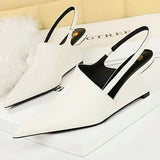 Designer Wedge Heel Sandals – Pointed Toe Women's Pumps
