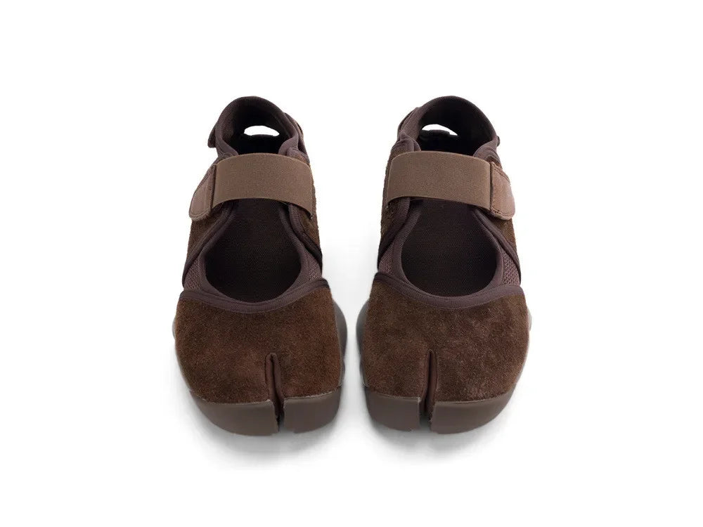 Women's Split-Toe Mary Jane Flats | Genuine Leather