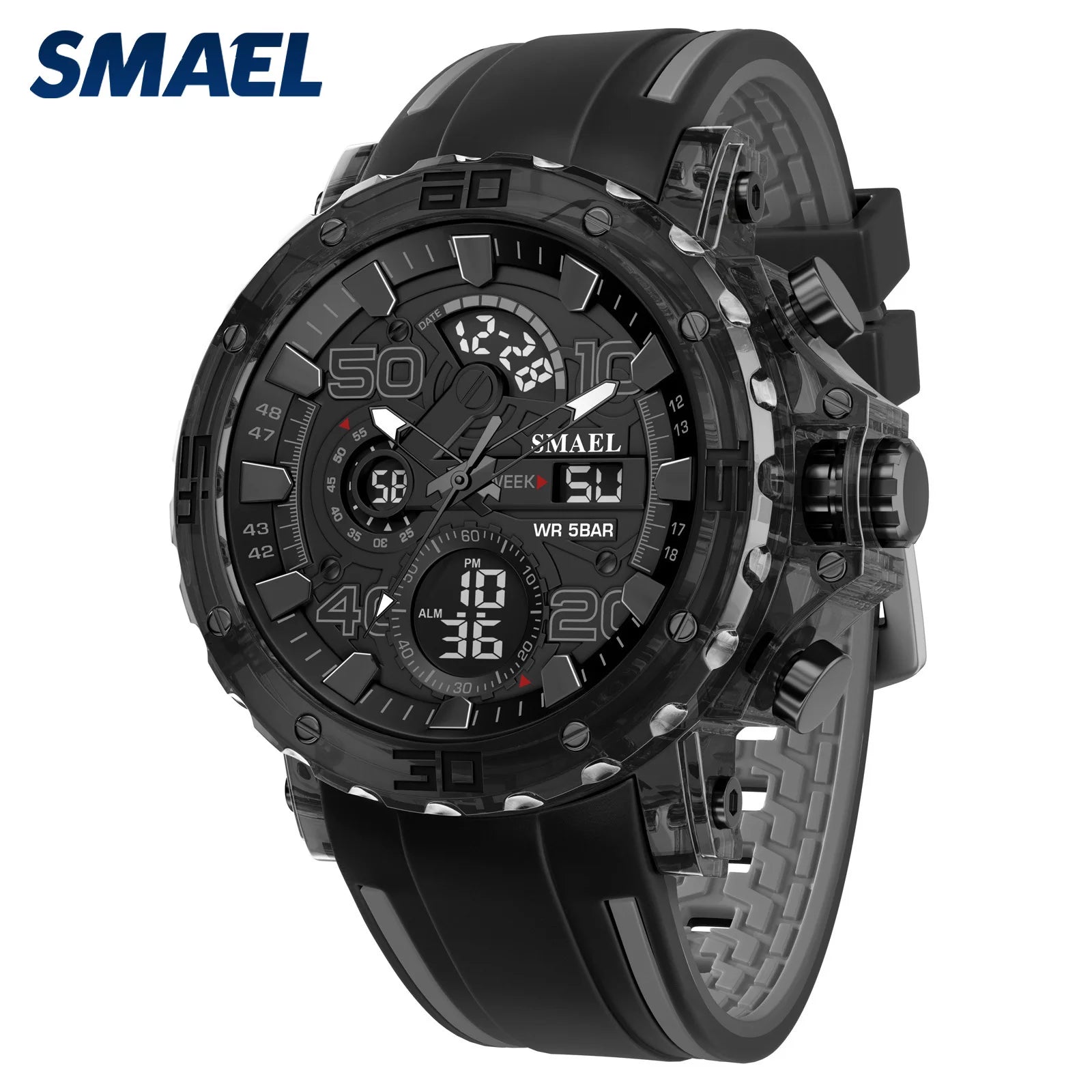 SMAEL 8136 Men's Sport Watch – 50M Water Resistant