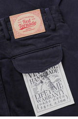 Red Tornado Officer Trousers – 14oz Indigo Selvedge Denim