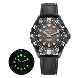 BERNY 20ATM Automatic Diver Watch for Men MIYOTA 8215 Top Accuracy 316L Steel Supper Luminous Sapphire AR Men's Diving Watches
