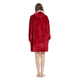 Oversized Microfiber Fleece Hoodie Blanket