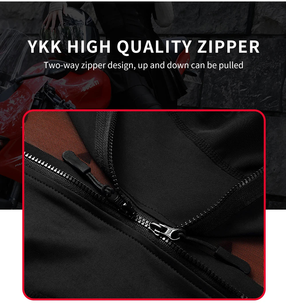 WOSAWE Women Motorcycle Jacket Downhill Motocross Motorbike Reflective Summer Biker Riding Clothing Apparel