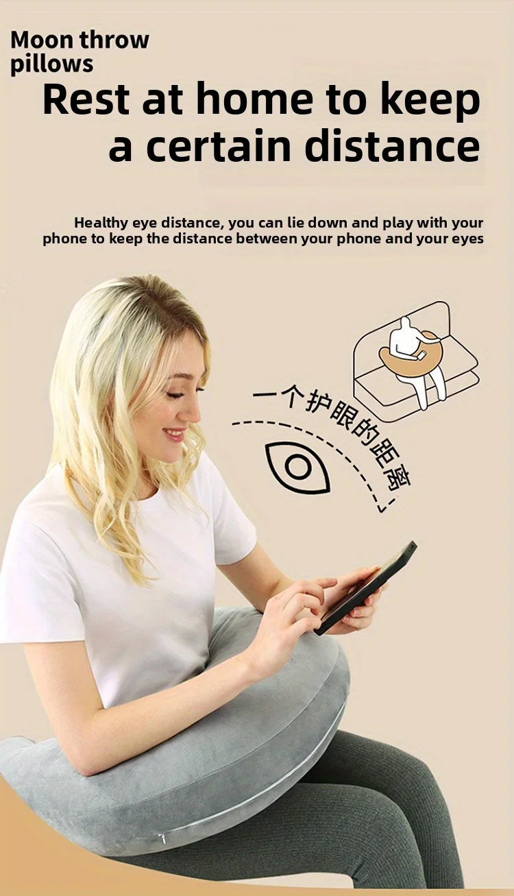 Reading Gaming Pillow Adult Crocheting Pillow To Support Your Arm Portable Desk Soft Skin-Friendly For Watching TV Travel